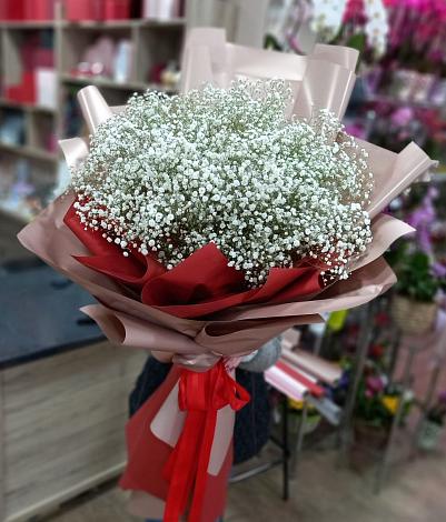 Букет цветов из: Гипсофила в Родниках Краснодарского края