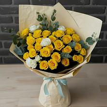 Букет цветов из:  Розы #REPLACE_PRED# Родниках Краснодарского края