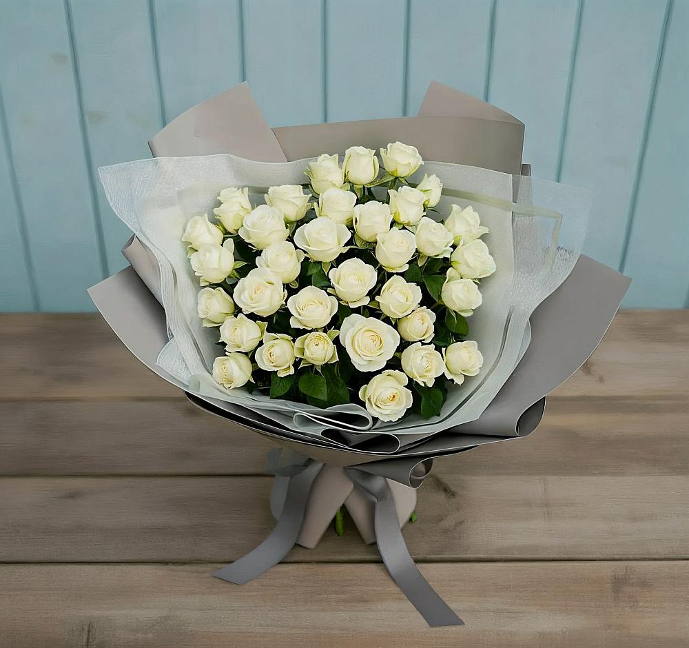 Букет Белоснежная нежность в Родниках Краснодарского края