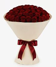 Букет 101 Бордовая роза Блэк Бакарра в Родниках Краснодарского края