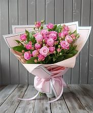 Букет Розовый кустик в Родниках Краснодарского края