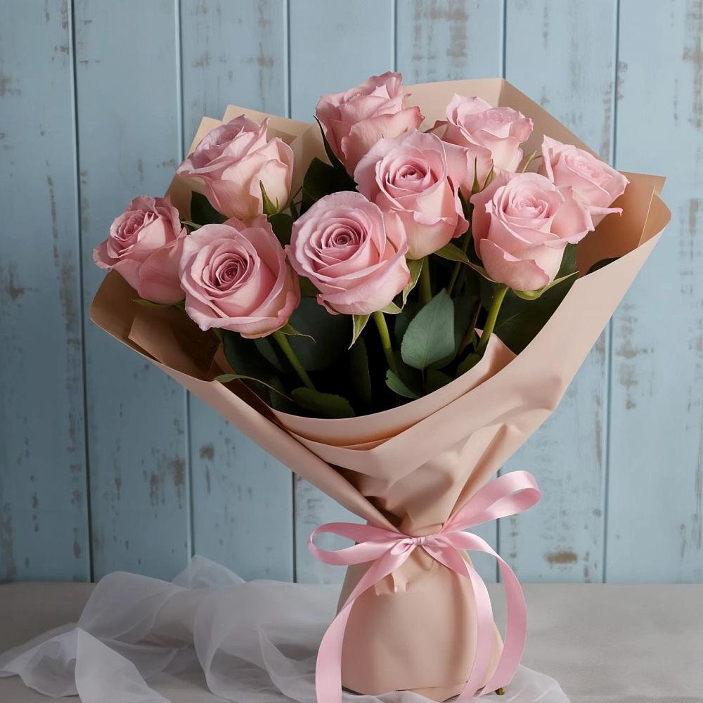 Букет цветов из: Розы в Родниках Краснодарского края