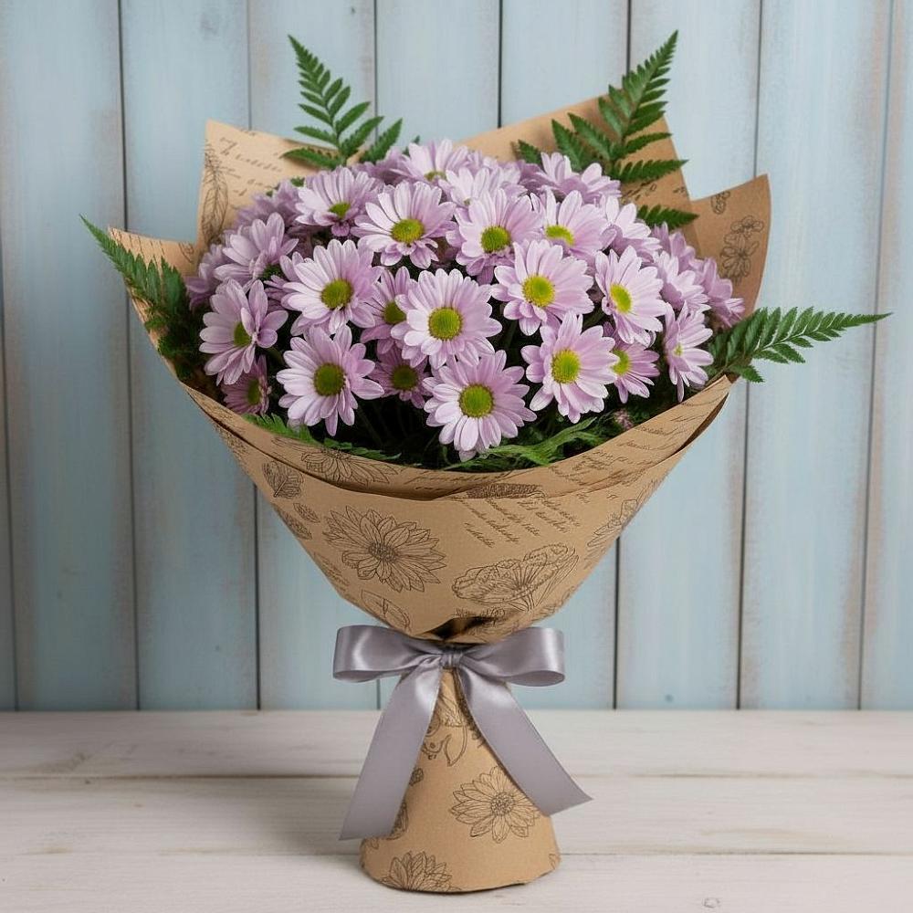 Букет цветов из: Хризантемы в Родниках Краснодарского края