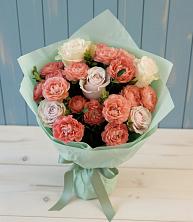 Букет цветов из:  Розы в Родниках Краснодарского края