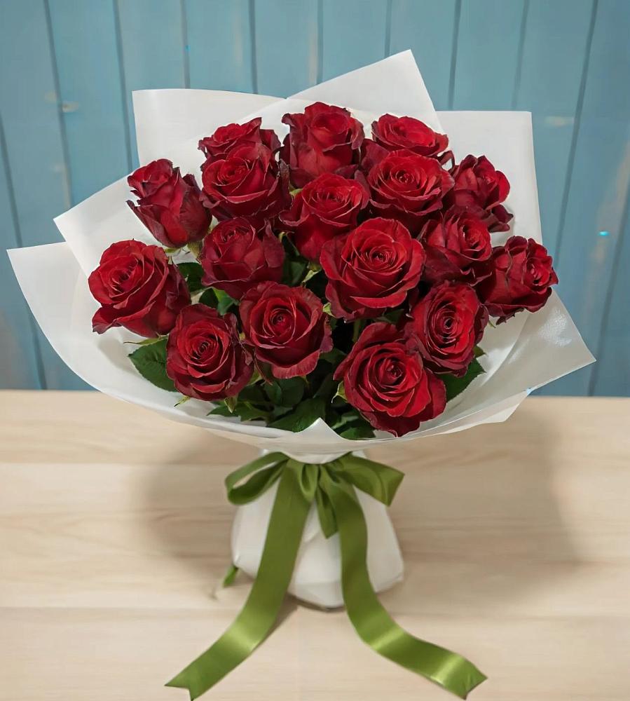 Букет Красные розы в Родниках Краснодарского края