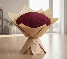 Букет 101 Красная роза в Родниках Краснодарского края