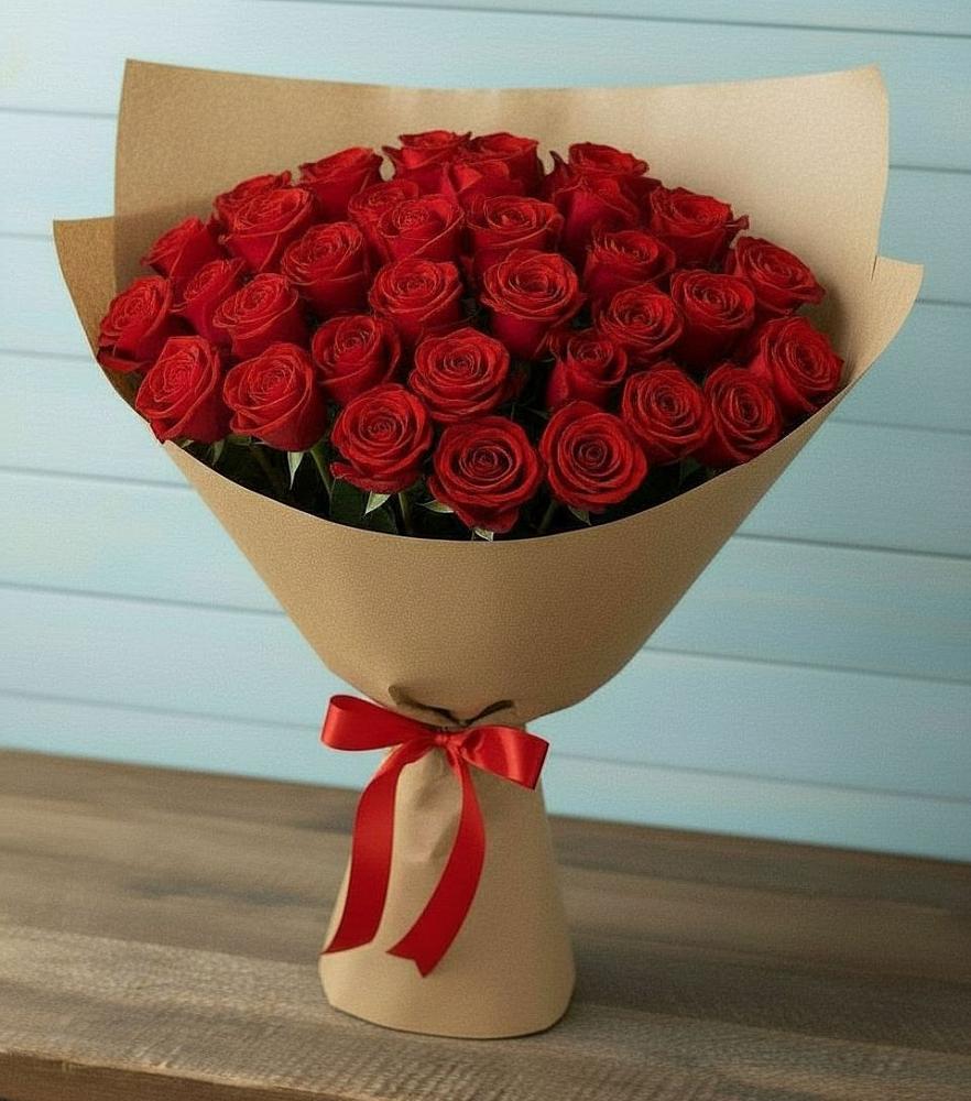 Букет Красные розы Милано в Родниках Краснодарского края