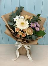 Букет цветов из:  Герберы и Хризантемы в Родниках Краснодарского края