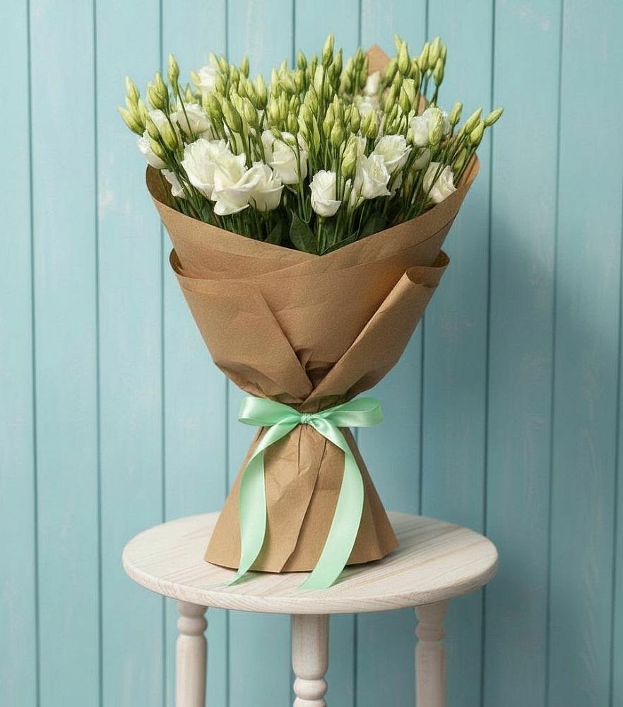 Букет цветов из: Лизиантусы в Родниках Краснодарского края