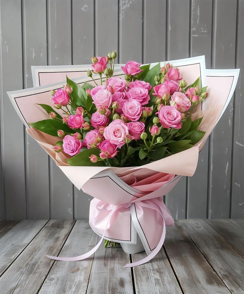 Букет Розовый кустик в Родниках Краснодарского края