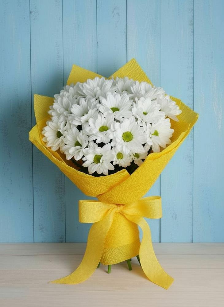 Букет цветов из: Хризантемы в Родниках Краснодарского края