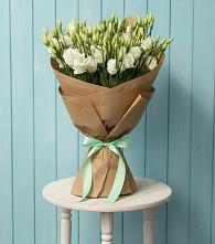 Букет цветов из:  Лизиантусы в Родниках Краснодарского края