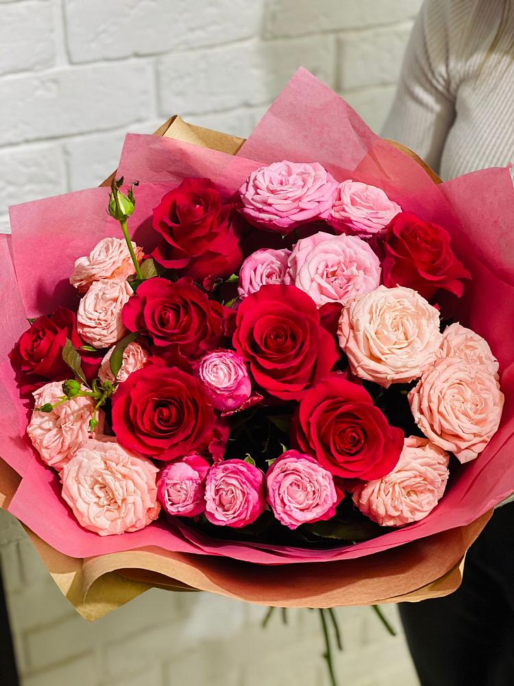 Букет цветов из: Розы в Родниках Краснодарского края