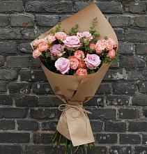 Букет цветов из:  Розы в Родниках Краснодарского края
