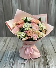 Букет цветов из:  Гвоздики, Розы и Хризантемы #REPLACE_PRED# Родниках Краснодарского края