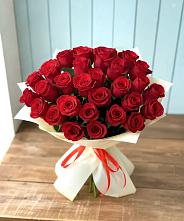 Букет 29 Красных роз в Родниках Краснодарского края