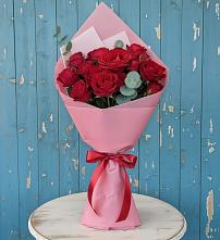 Букет цветов из:  Розы в Родниках Краснодарского края