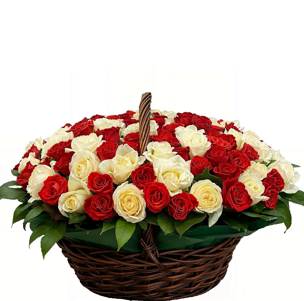 Премиум букет из: Розы в Родниках Краснодарского края