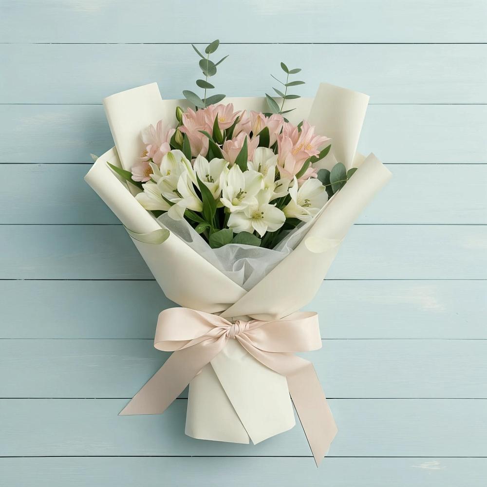 Букет цветов из: Альстромерии в Родниках Краснодарского края