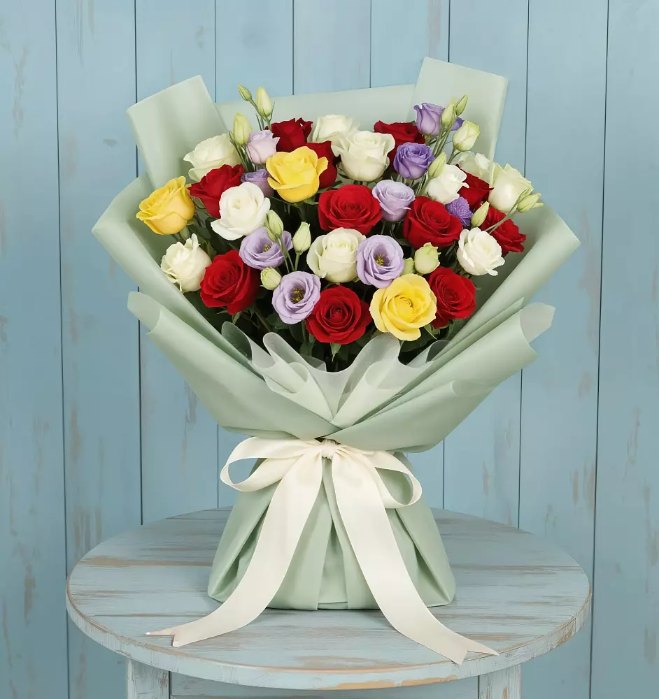 Букет цветов из: Розы в Родниках Краснодарского края