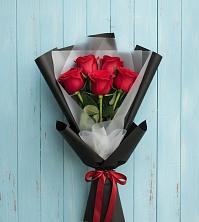 Букет цветов из:  Розы в Родниках Краснодарского края