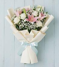 Букет цветов из:  Лилии в Родниках Краснодарского края