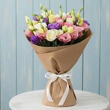 Букет цветов из:  Лизиантусы в Родниках Краснодарского края